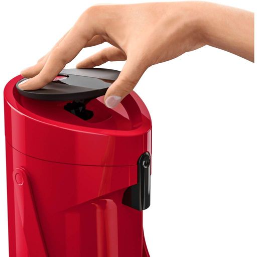 Термос Tefal Ponza Pump, 1.9л, пластик, стекло, красный (m476890) (1504705)