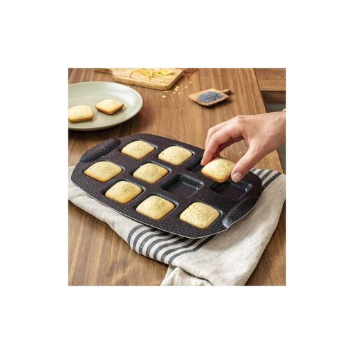 Форма для выпечки Tefal PerfectBake, 10 форм, квадратний, 21х29см, алюминий, коричневий (m451632) (1504856)