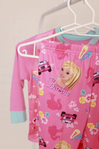 Детская пижама для девочек Барби BARBIE | светится в темноте | 7 года рост 116-122см | цвет розовый (1505560)