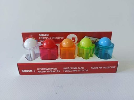Формы для канапе пластиковые в наборе 5 штук 3 x 2,5 cm H 4,5 cm (1506409)