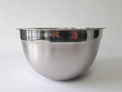 Миска кухонная для миксера из нержавеющей стали глубокая матовая D 28 cm H 15 cm 5,8 л Нержавейка высший сорт (1507406)