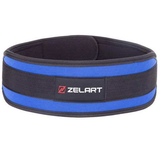 Пояс атлетичний посилений регульований Zelart SB-165521 XXL Синій (34363044) (1507622)