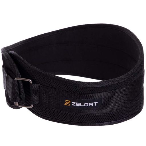 Пояс атлетичний посилений регульований FI-2634-115 Zelart One Size Чорний (34363046) (1507638)