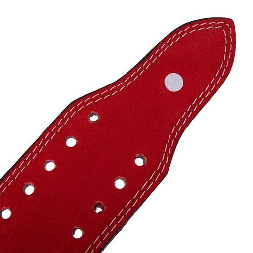 Пояс атлетичний шкіряний Zelart SB-165159 XXL Червоний (34363018) (1508043)