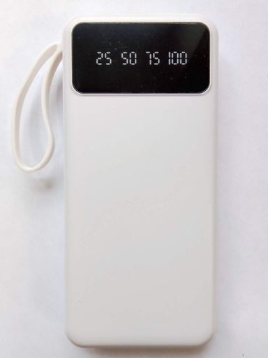 Power Bank Smart 20000 mAh павербанк з екраном LVR 015 White (17553-hbr) (1508053)