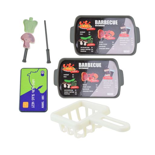 Детский игровой набор Shantou Jinxing Супермаркет BBQ Shop, в коробке, от 3 лет, 31*8*22 см, 56 элементов (668-144)