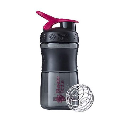 Шейкер спортивний (пляшка) BlenderBottle SportMixer Flip 20oz/590ml Black/Pink (1508764)
