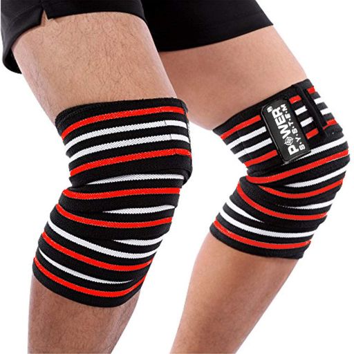 Бинти на коліна Power System PS-3700 Knee Wraps Red/Black (пара) (1508790)