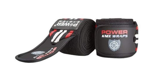 Бинти на коліна Power System PS-3700 Knee Wraps Red/Black (пара) (1508790)