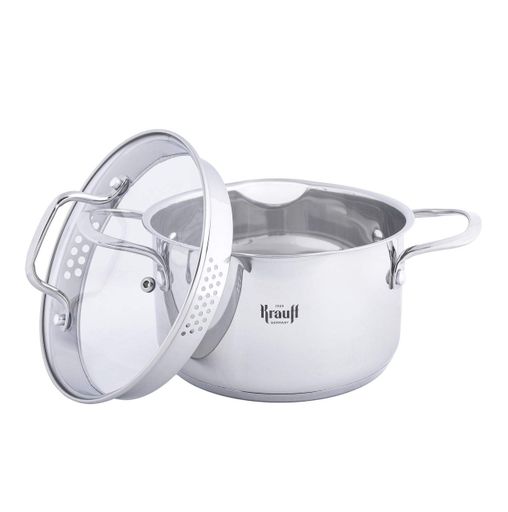 Набор кастрюль Cook&Joy 4,6л, 3,5л, 1,8л и сковородок Smart Fry Krauff + ПОДАРКИ: Сковорода для блинов Smart Fry (1508941)