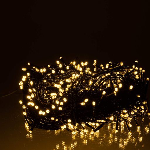 Гірлянда Нитка вулична 500 LED 50 м чорна, жовтий (1509068)