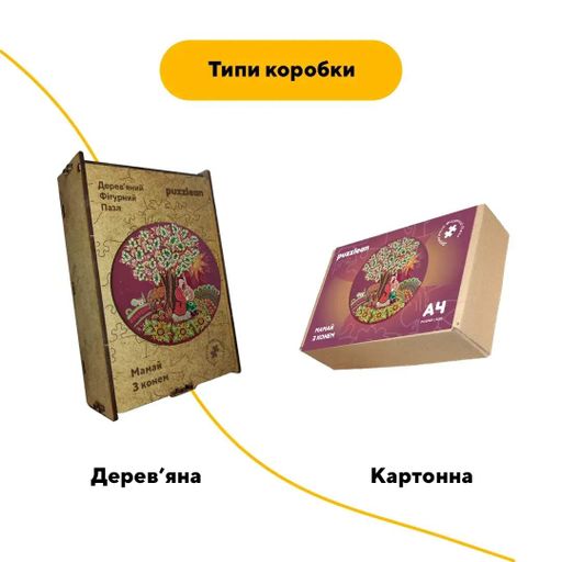 Дерев'яний фігурний пазл Петриківський Розпис Мамай Ганни Олійник, А2, Картонна коробка 300+ елементів (1519835)