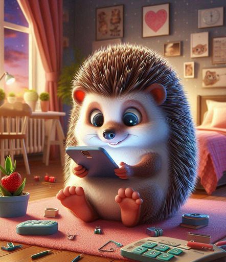 Дерев'яний фігурний пазл Маленький їжачок, А4, Дерев'яна коробка 100 елементів (1519960)