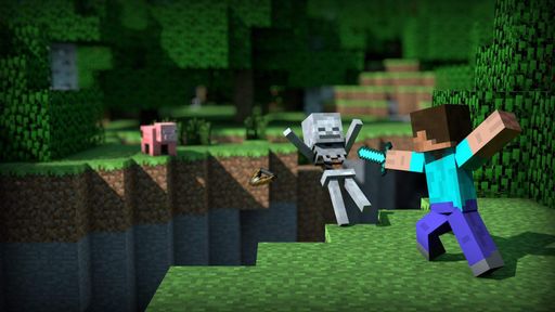 Дерев'яний фігурний пазл Minecraft (Майнкрафт) геймерський 5, А3, Картонна коробка 200 елементів (1519965)