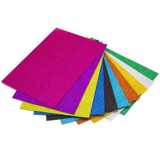 Набір кольорового фоамірану з глітером 200581, 1,8-2,0 мм, 10 штук Bambi (1520701)