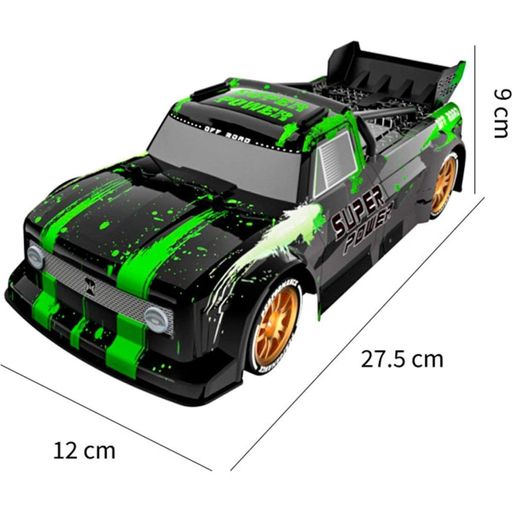 Машинка на радіокеруванні JJRC Q123 Off-Road Truck Drifting Car Black/Green [102355] (1520717)