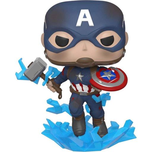 Фигурка Funko Pop! Avengers Endgame: Капитан Америка с мьёльниром 9.6см (45137) [117709] (1520915)