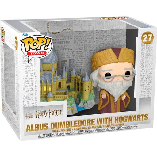 Фигурка Funko Pop! Town Wizarding World Harry Potter: Дамблдор с Хогвардсом 9.6см (57369) [132462] (1521076)