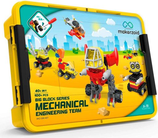 Конструктор Makerzoid Big Building Blocks-Mechanical Engineering Team (MKZ-OBK-MET) [86644] (1521087)