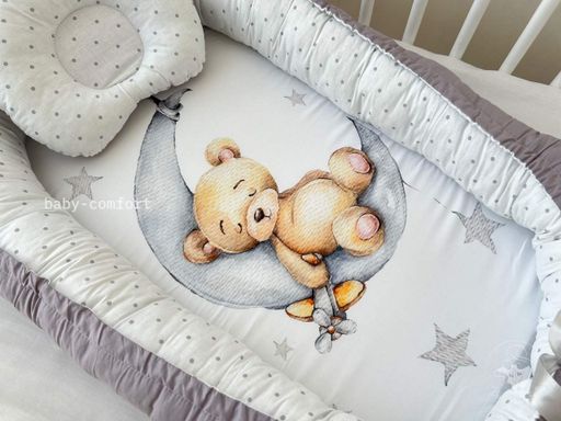 Кокон-позиціонер для новонароджених Baby Comfort Ведмедик на місяці (1521114)