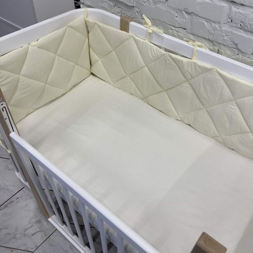 Стеганый бортик Baby Comfort на три стороны ваниль (1521450)
