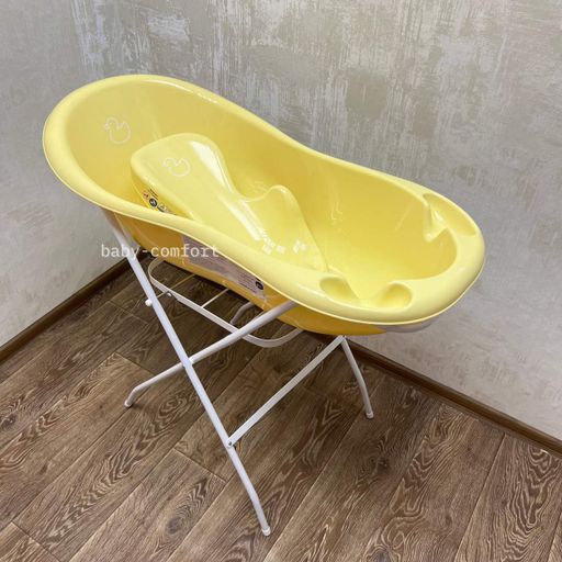Комплект дитяча ванночка 102 см "Кучка" жовта (Tega Baby) 3 одиниці (1521618)