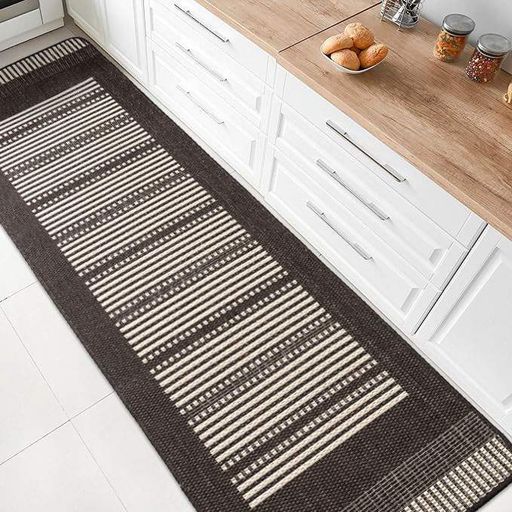 Прорезиненный коврик на кухню Kitchen 1924591 67х120 см коричневый (1521754)