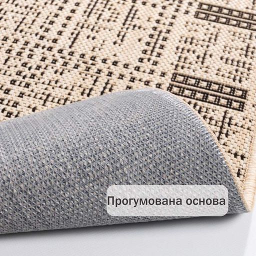 Прорезиненный ковер на кухню Kitchen 1924719 67х200 см бежевый (1521757)