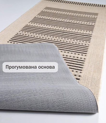 Прорезиненный коврик на кухню Kitchen 1924519 67х120 см бежевый (1521774)