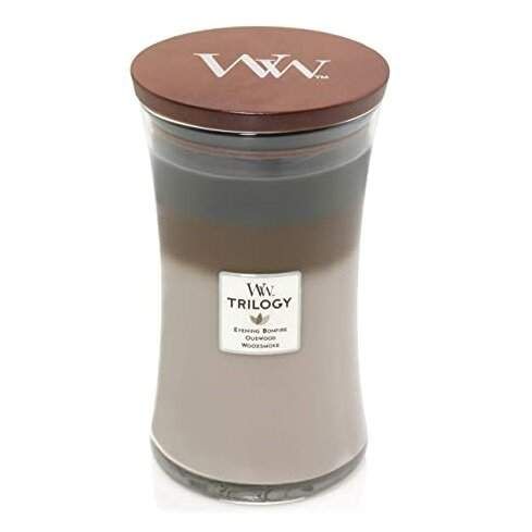 Ароматическая свеча в стекле с трехслойным ароматом Woodwick Large Trilogy Cozy Cabin 609 г (93968E) (1521873)