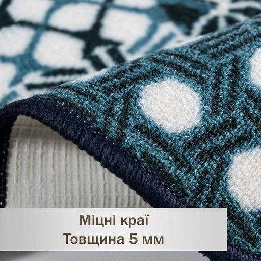 Набір ковриків у ванну кімнату Taba 314-2 57х90 та 57х60 см темно-бірюзовий (1521877)