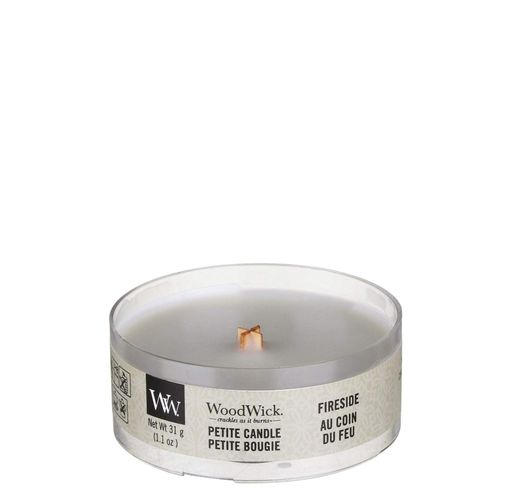 Ароматична свічка з ароматом копченого дерева та яблучної шкірки Woodwick Petite Fireside 31 г (1521901)