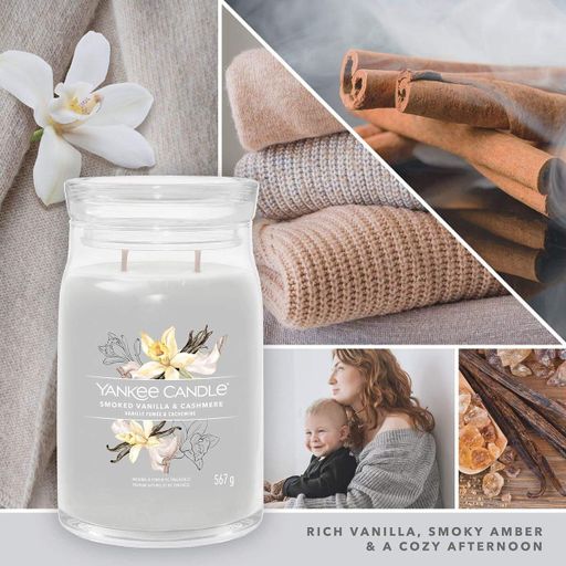 Ароматична свічка Smoked Vanilla &amp; Cashmere Large Yankee Candle (1521903)