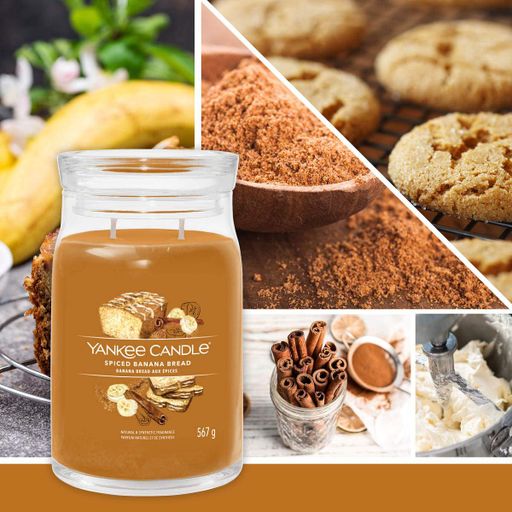 Ароматическая свеча Spiced Banana Bread Medium Jar Yankee Candle (1630025E) (1521904)