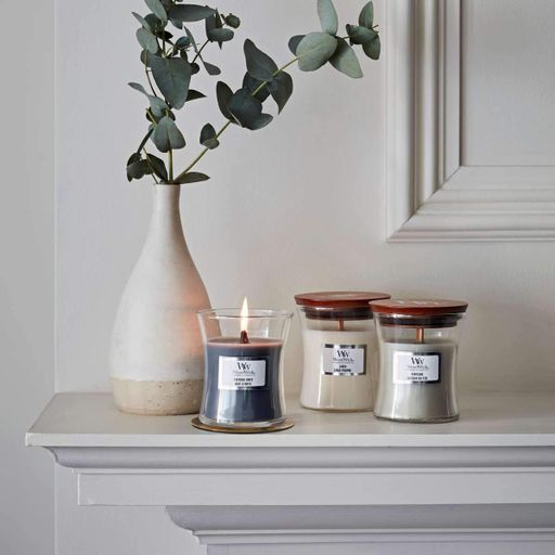 Ароматическая свеча в стекле Woodwick Medium Sagewood &amp; Seagrass 275 г (1728613E) (1521917)