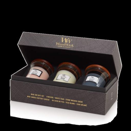 Набор свечей Woodwick Mini Evening Onyx, Coastal Sunset, Solar Ylang (1699066E) (1521920)