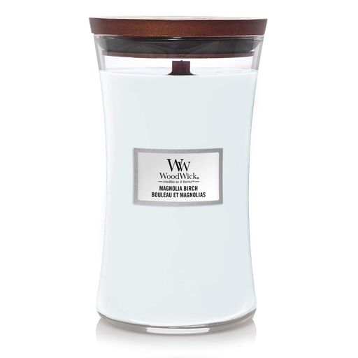 Ароматическая свеча с нотами магнолии и берёзы Woodwick Large Magnolia birch 609 г (1720904E) (1521927)