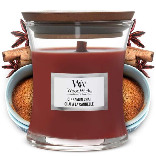 Ароматична свічка в склі Woodwick Mini Cinnamon Chai 85 г (98104E) (1521939)