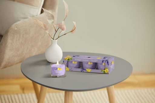 Подарочный набор из 3 свечей Mini Lemon Lavender Yankee Candle (1521943)