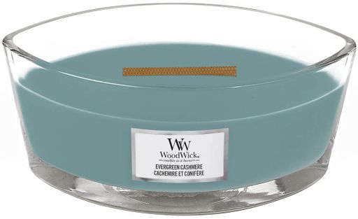 Ароматическая свеча с нотами сосны, свежего воздуха и кашемира Woodwick Ellipse Evergreen Cashmere 453 г (1743617E) (1521962)