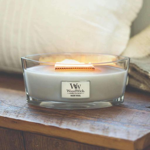 Ароматическая свеча в стекле Woodwick Ellipse Warm Wool 453 г (76052E) (1521977)