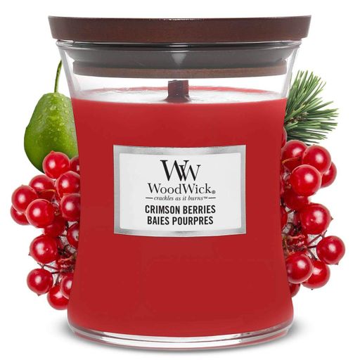 Ароматическая свеча в стекле Woodwick Mini Crimson Berries 85 г (98080E) (1521997)
