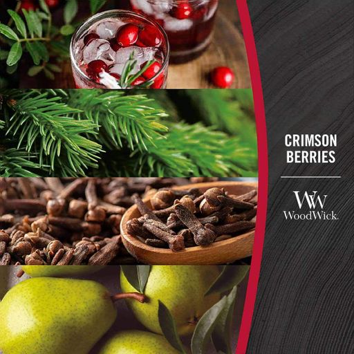 Ароматическая свеча в стекле Woodwick Mini Crimson Berries 85 г (98080E) (1521997)