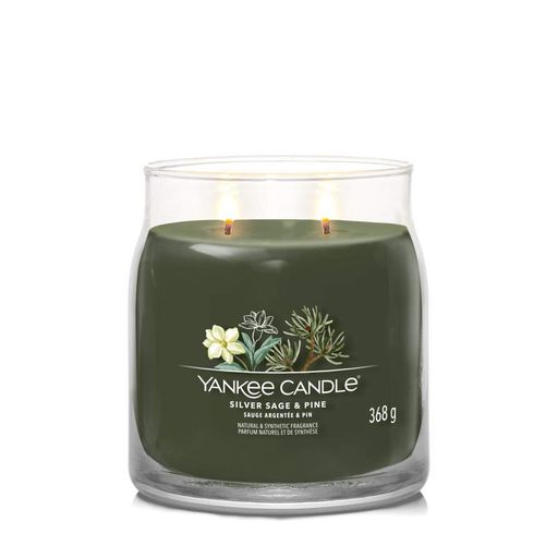 Ароматическая свеча Silver Sage &amp; Pine Medium Jar Yankee Candle (1630027E) (1522044)