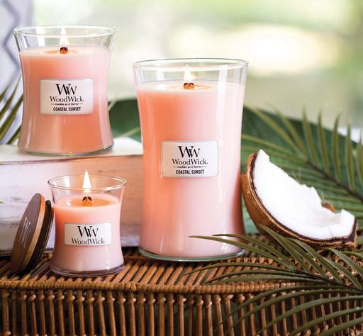 Ароматическая свеча в стекле Woodwick Medium Coastal Sunset 275 г (92049E) (1522063)