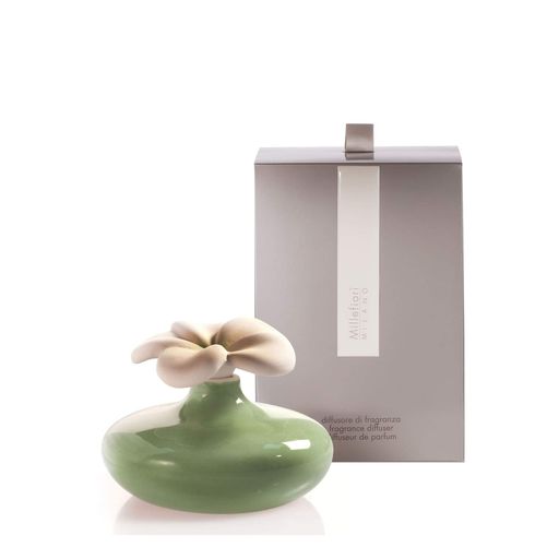 Керамічний флакон для дифузора SMALL FLOWER GREEN - NEW PACK Millefiori Milano (90DFGR) (1522067)