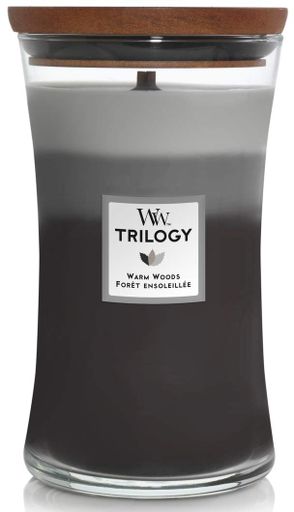Ароматична свічка з тришаровим ароматом Woodwick Large Warm Woods 609 г (93911E) (1522113)