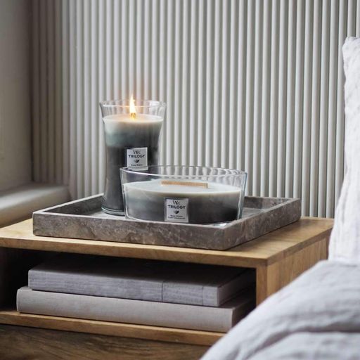 Ароматична свічка з тришаровим ароматом Woodwick Large Warm Woods 609 г (93911E) (1522113)
