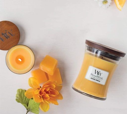 Ароматическая свеча в стекле Woodwick Medium Seaside Mimosa 275 г (92085E) (1522131)