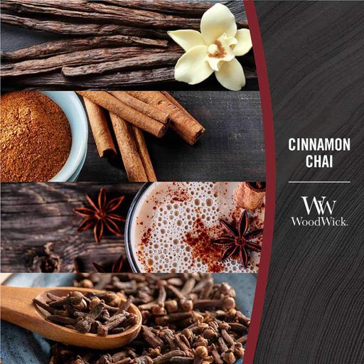 Ароматическая свеча в стекле Woodwick Ellipse Cinnamon Chai 453 г (76104E) (1522192)
